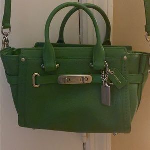 Coach green tote